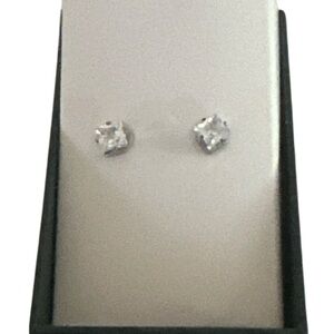 Dazzling Silver Crystal Earrings